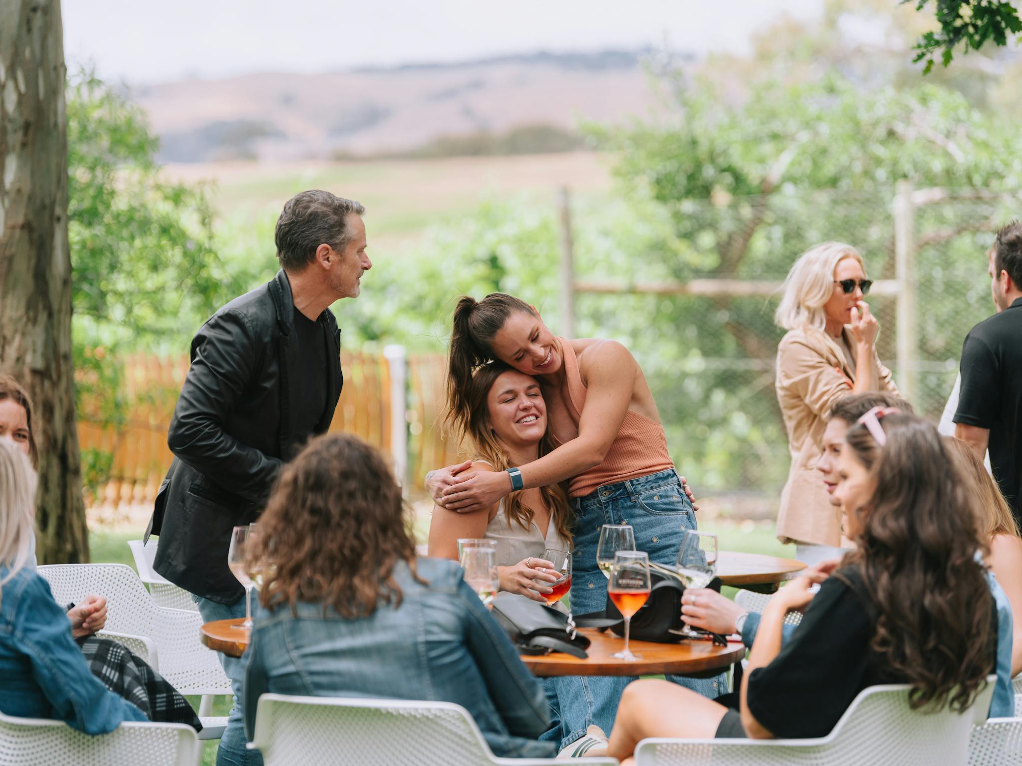 people hugging