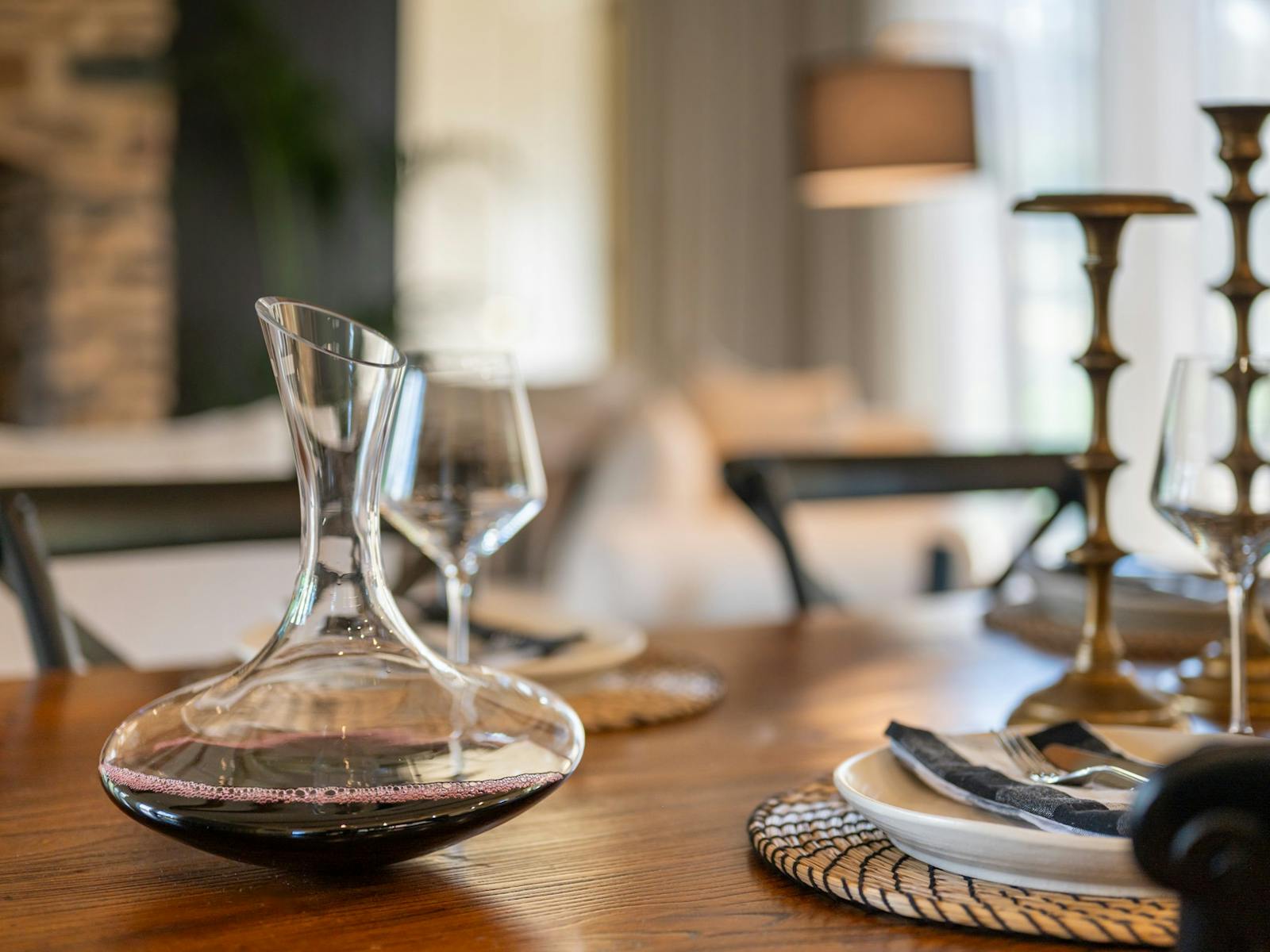 The table is set, Smidge Wine ready to be poured - pull up your chair