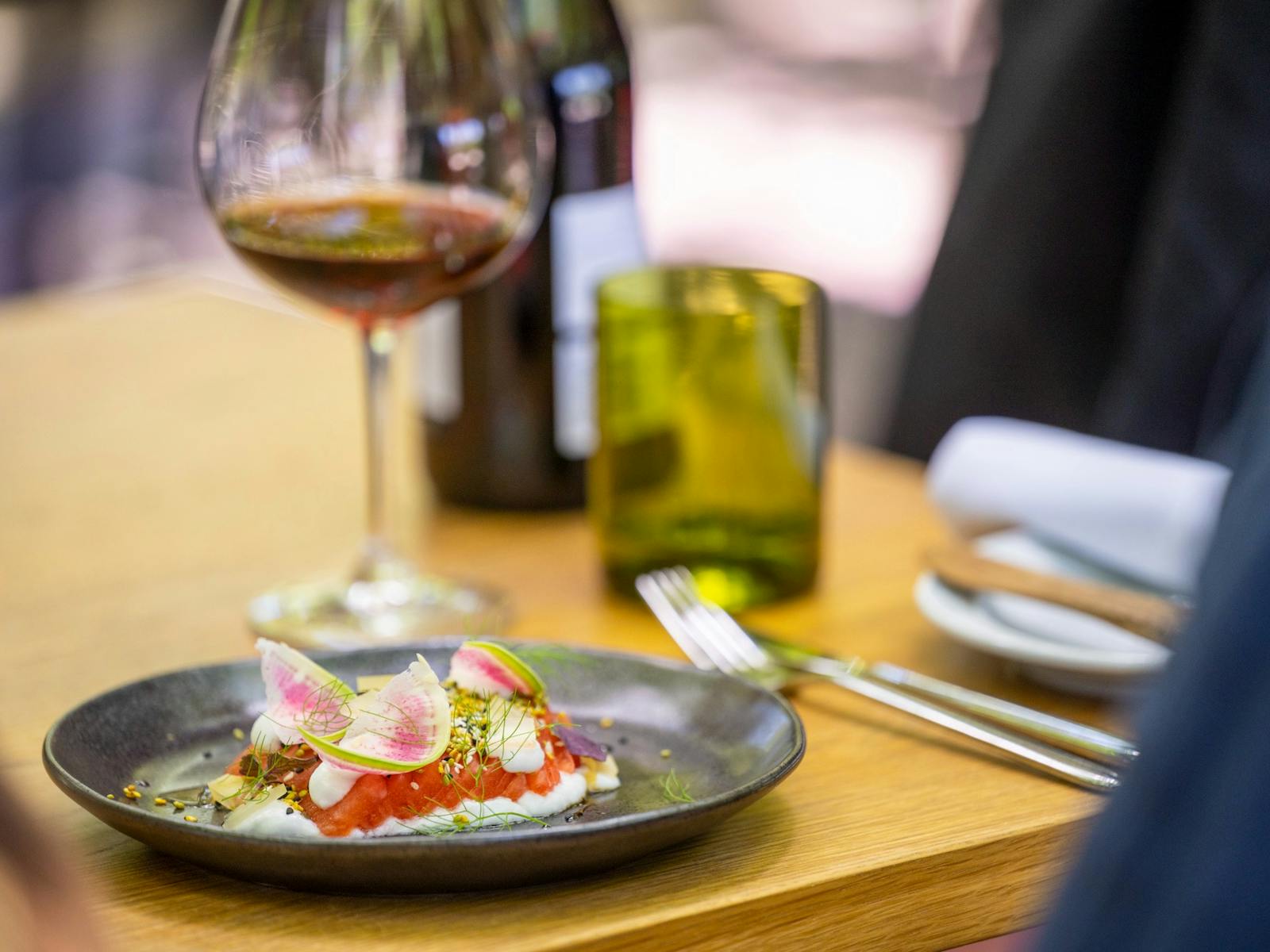 Vegan Watermelon Dish at The Currant Shed