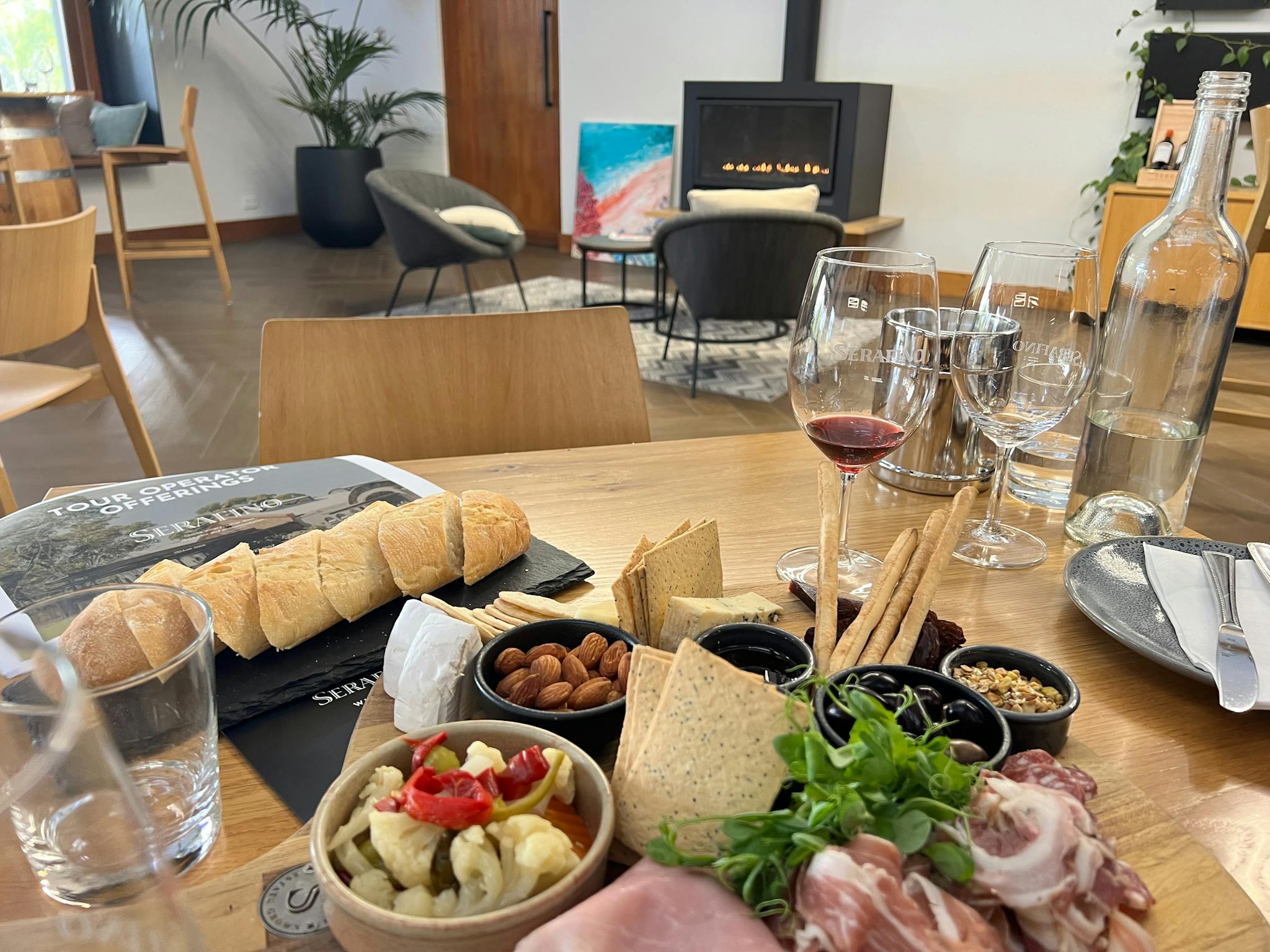 Cheese Platter, Serafino Wines