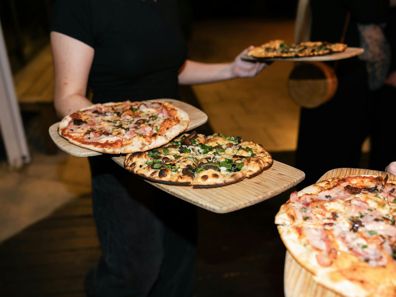 Pizza at Beach Road Wines
