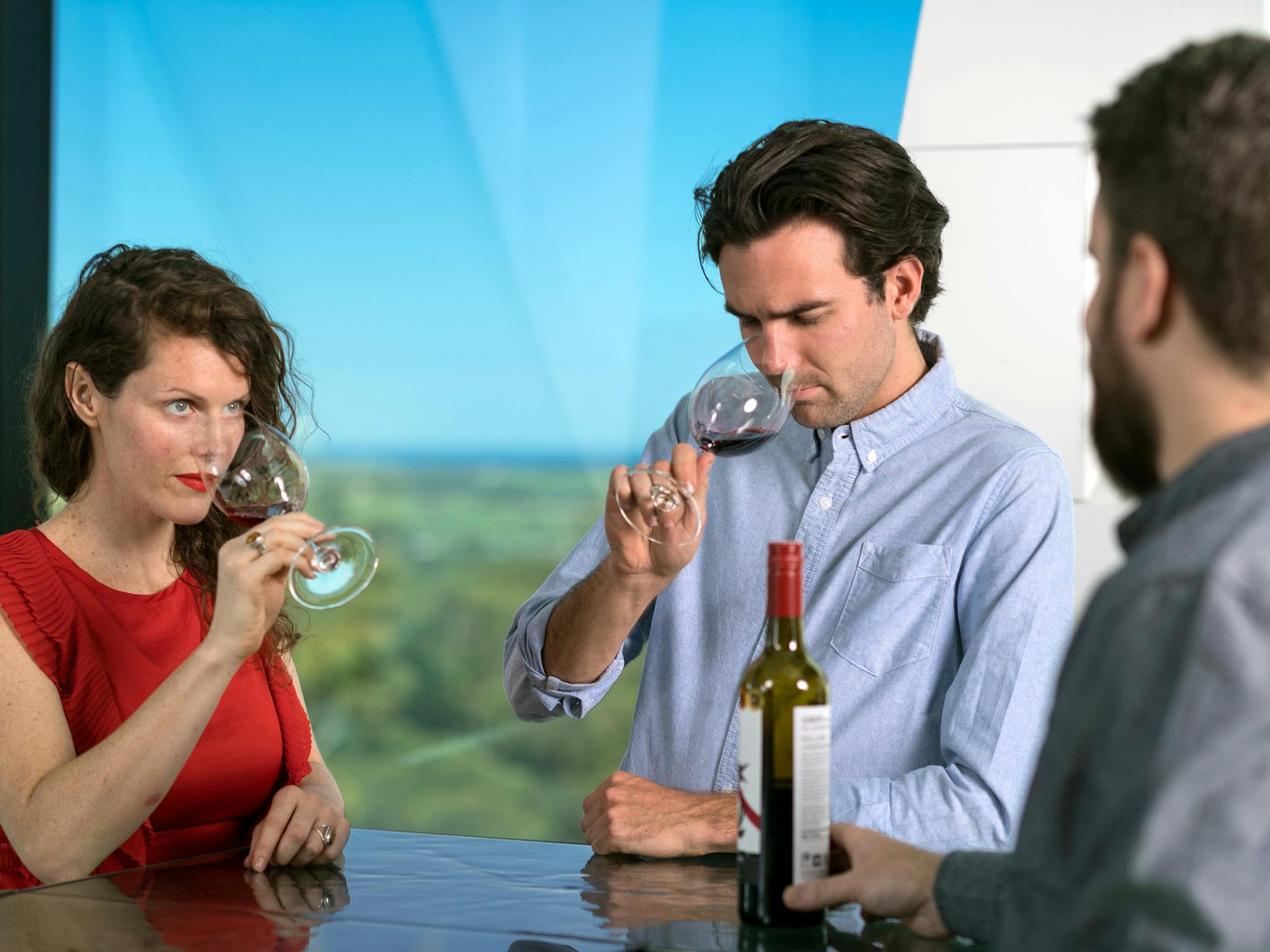 Wine tasting at the Cube