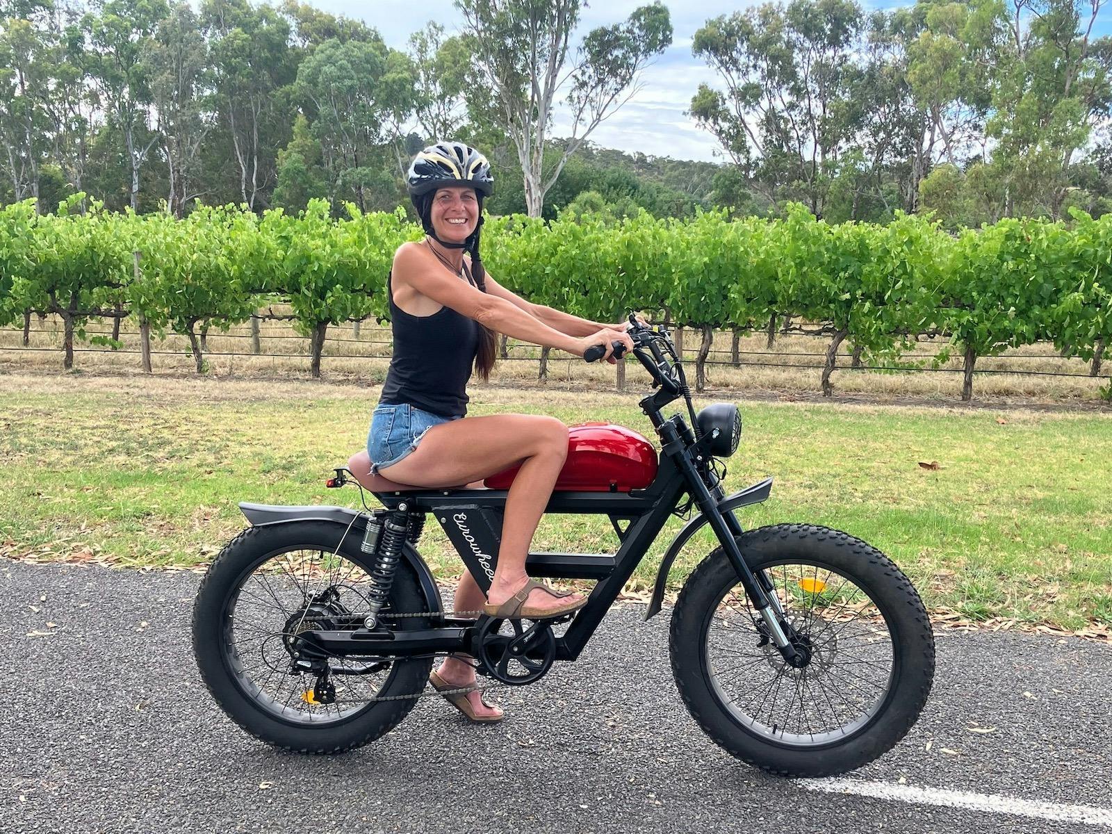 Red ebike