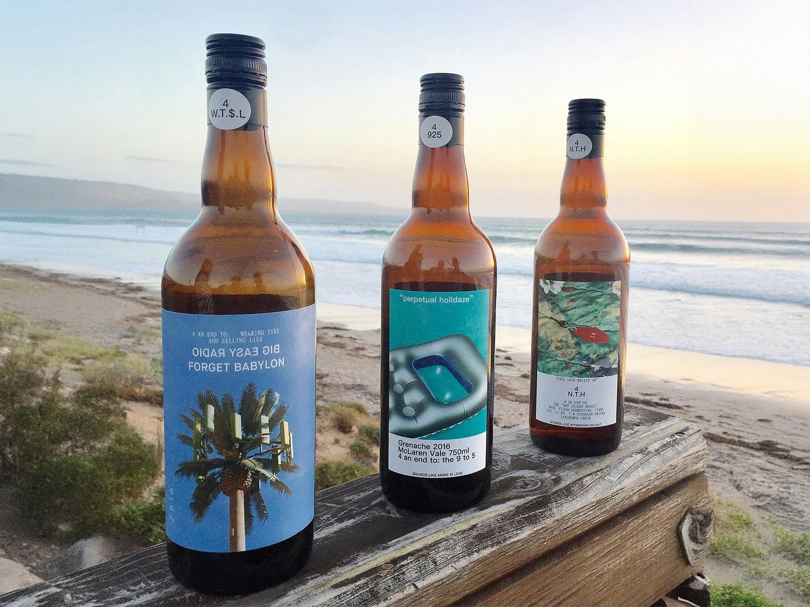Bottle shots at the beach