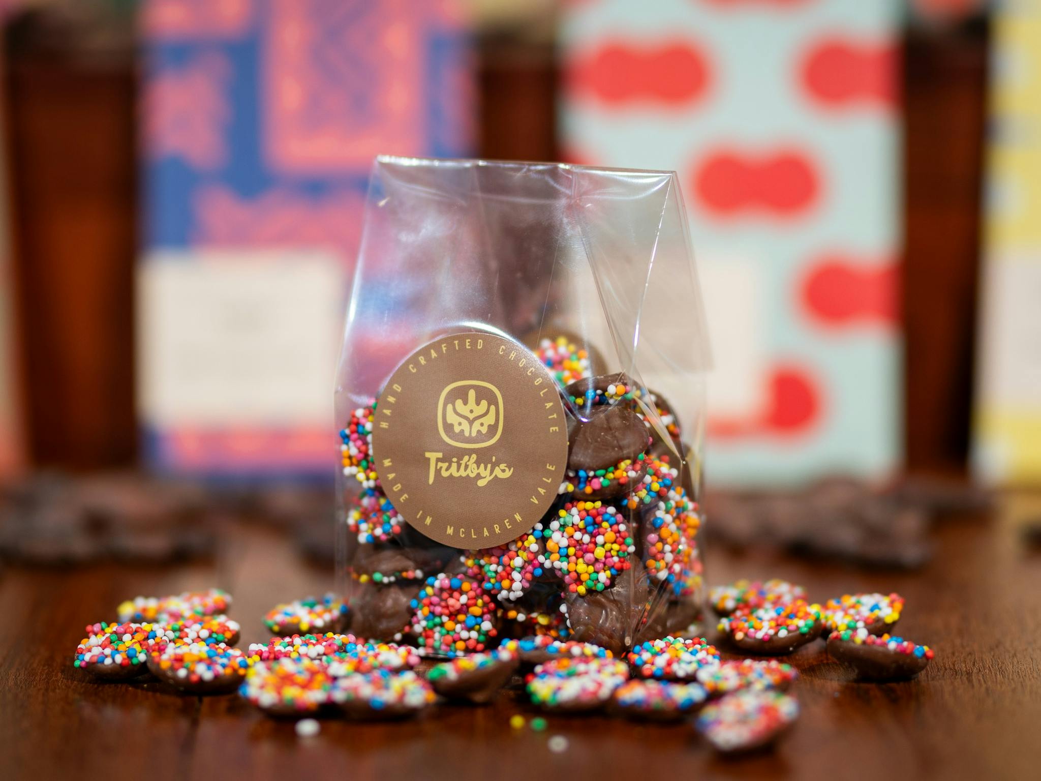 Milk Chocolate Speckles from Trilby's Chocolates, family friendly chocolate factory