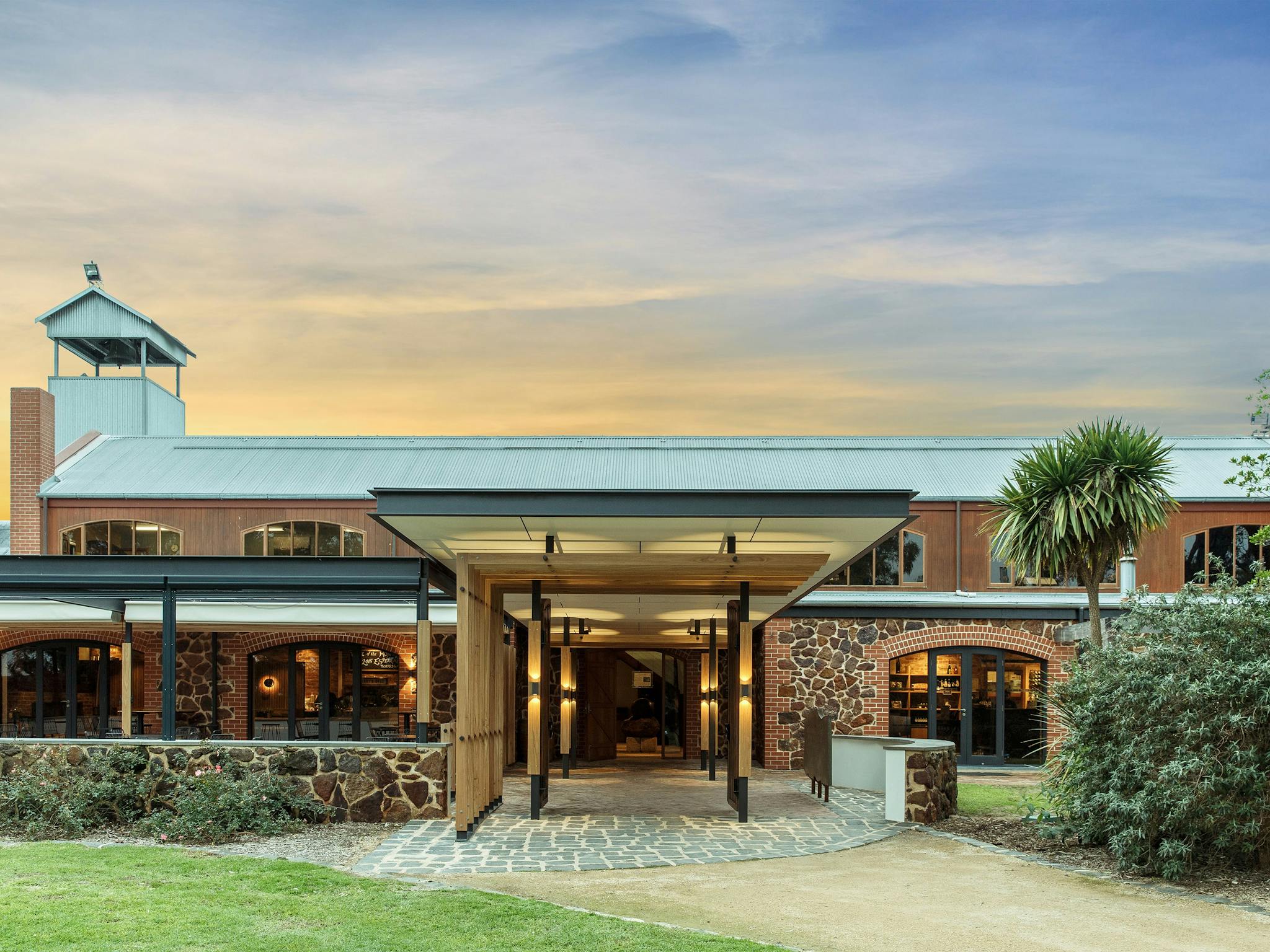 Wirra Wirra winery, McLaren Vale, at sunset