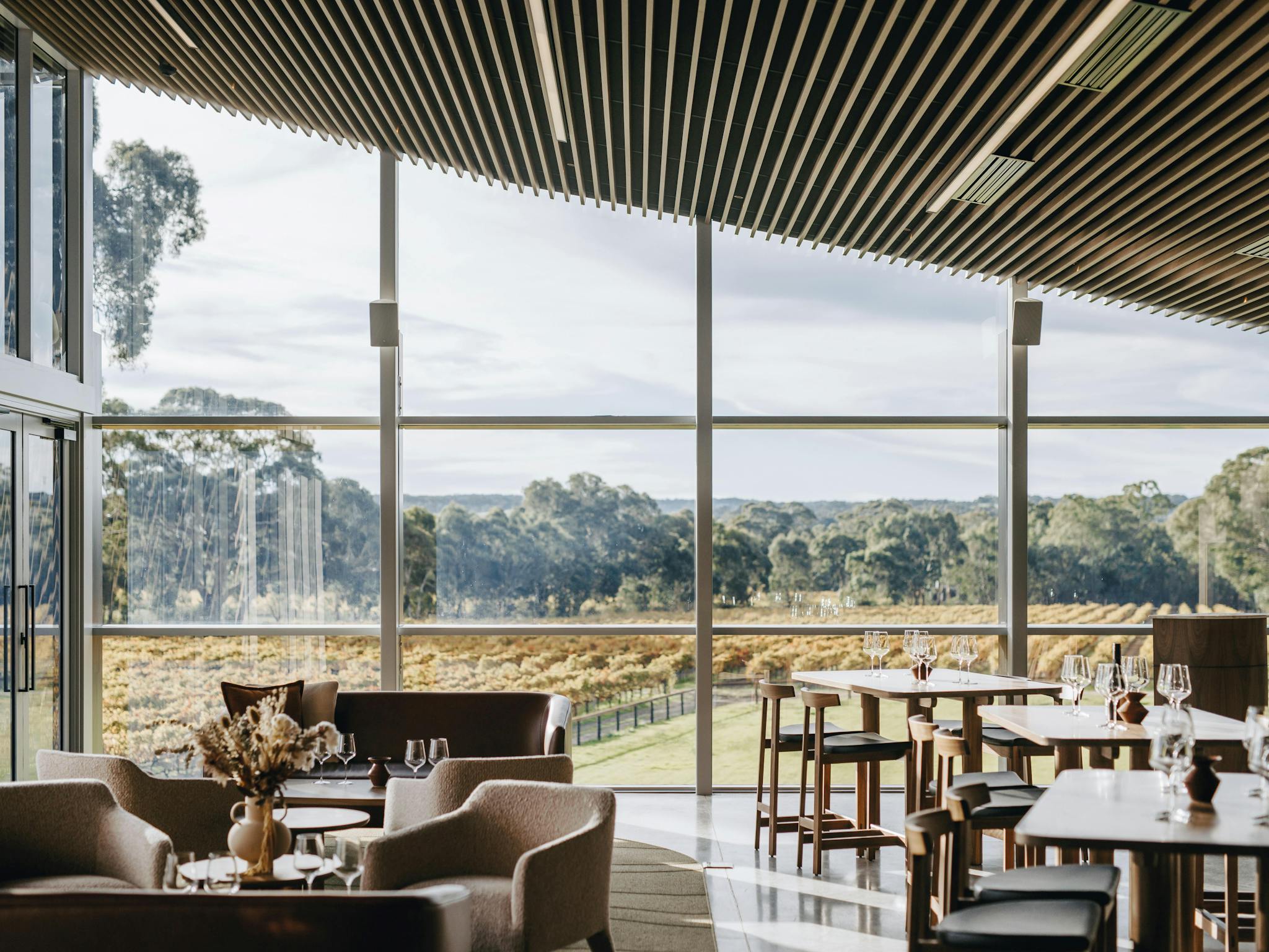 Interior views at the Yangarra Cellar Door