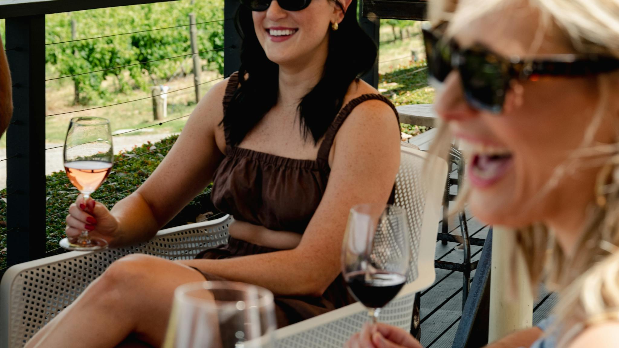 wine on the deck
