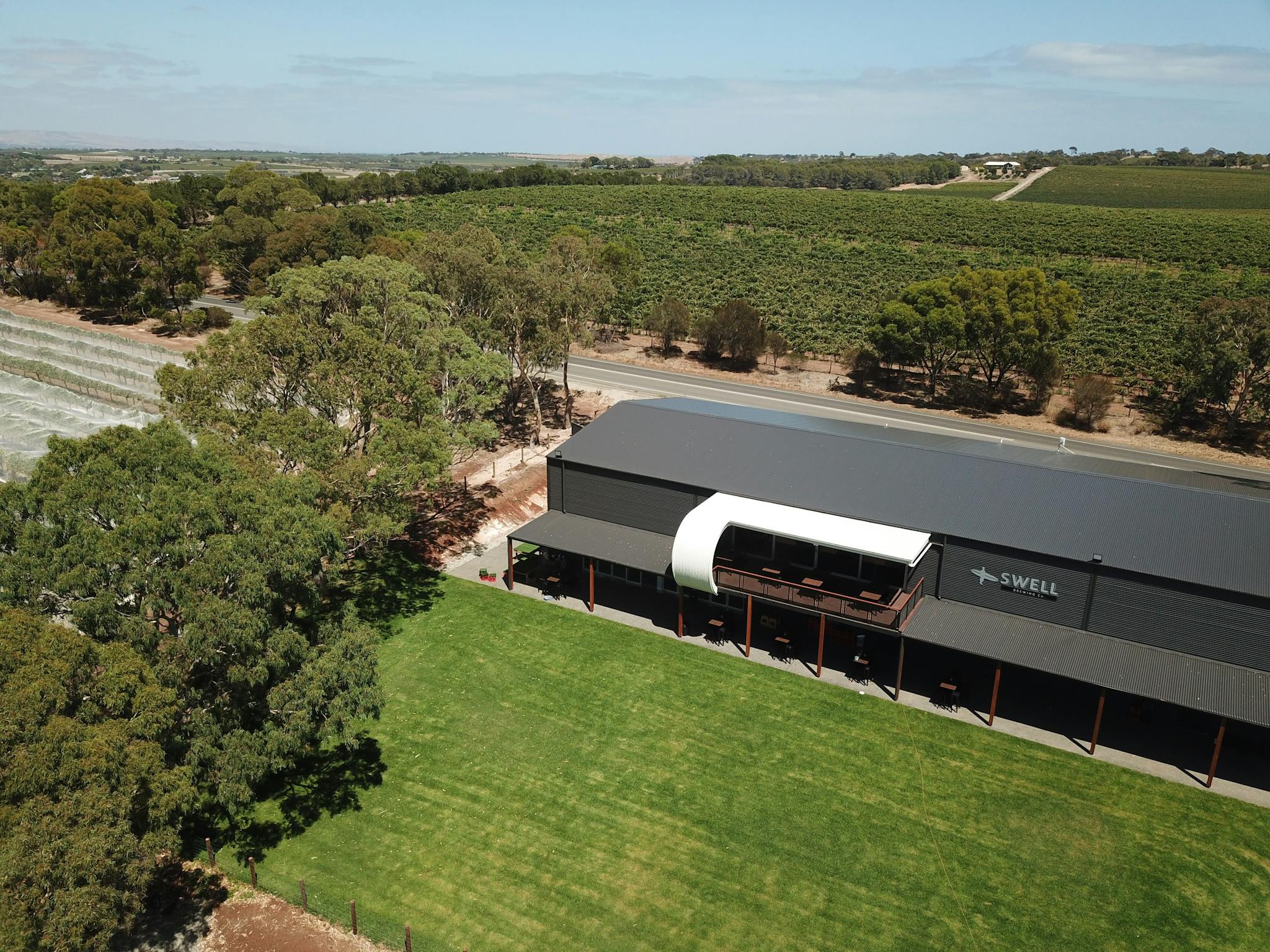 drone pic of the taphouse