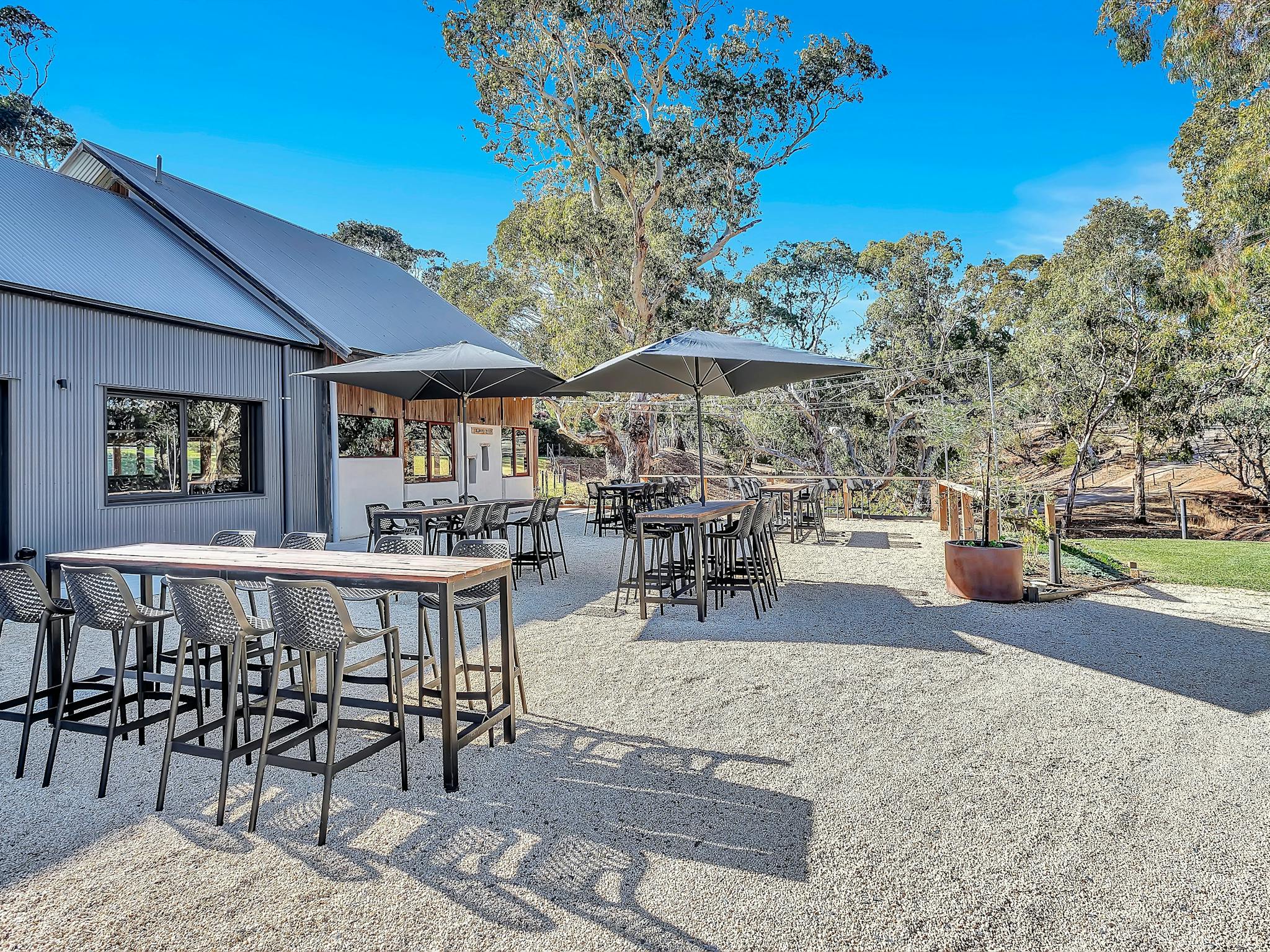 Shadow Creek cellar door peaceful view, beer garden, wine