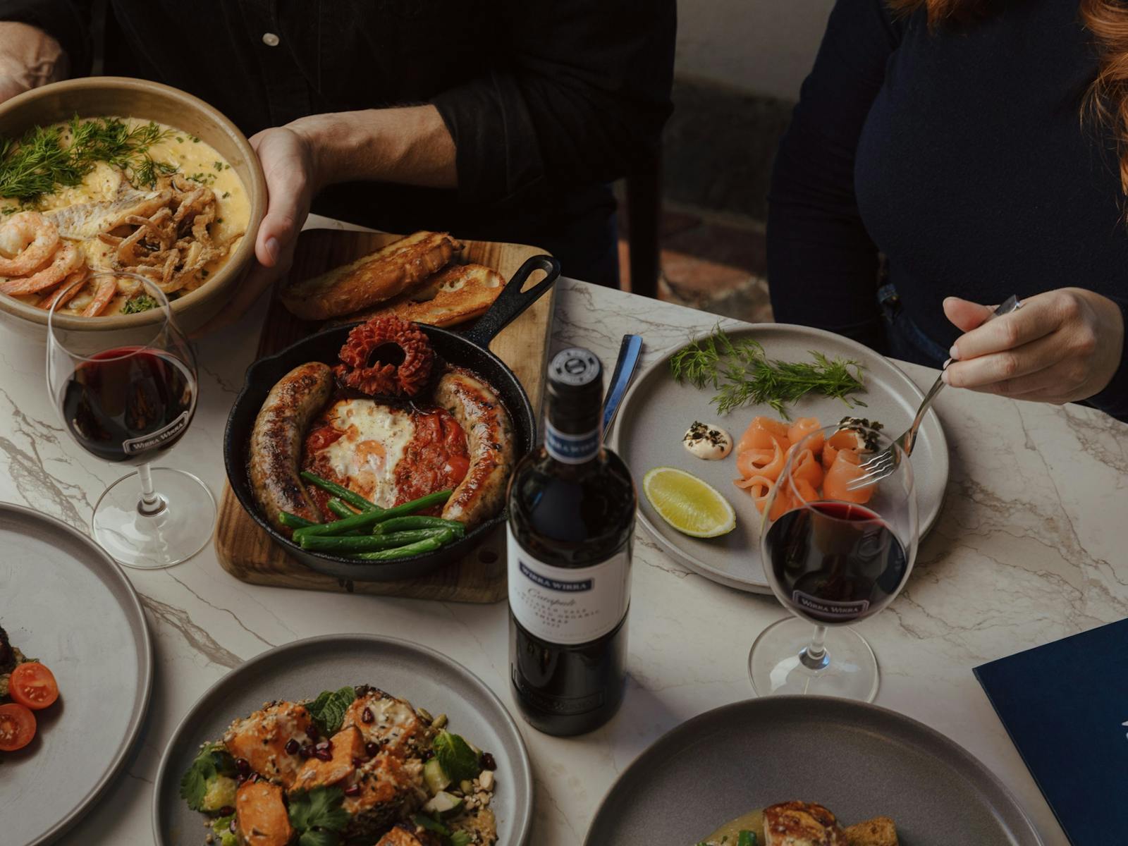Food and Wine at Harry's Deli, Wirra Wirra