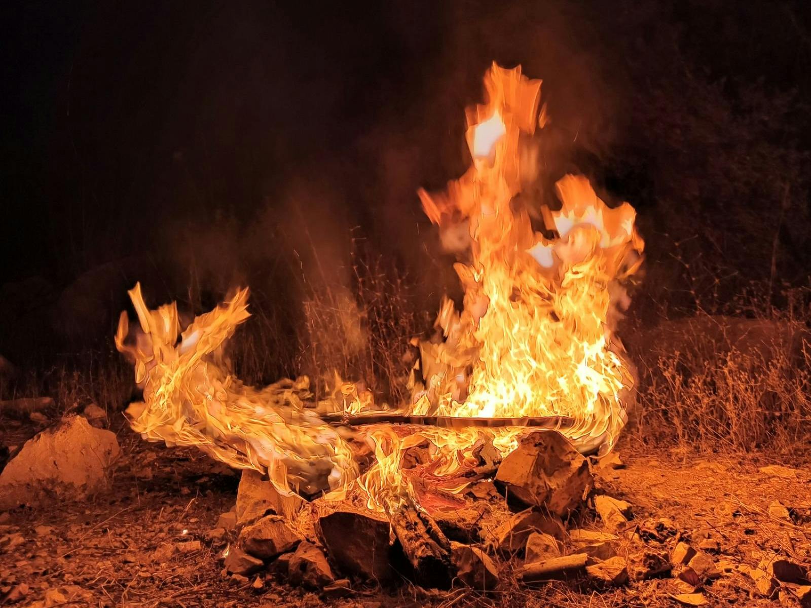 Shadow Creek flames