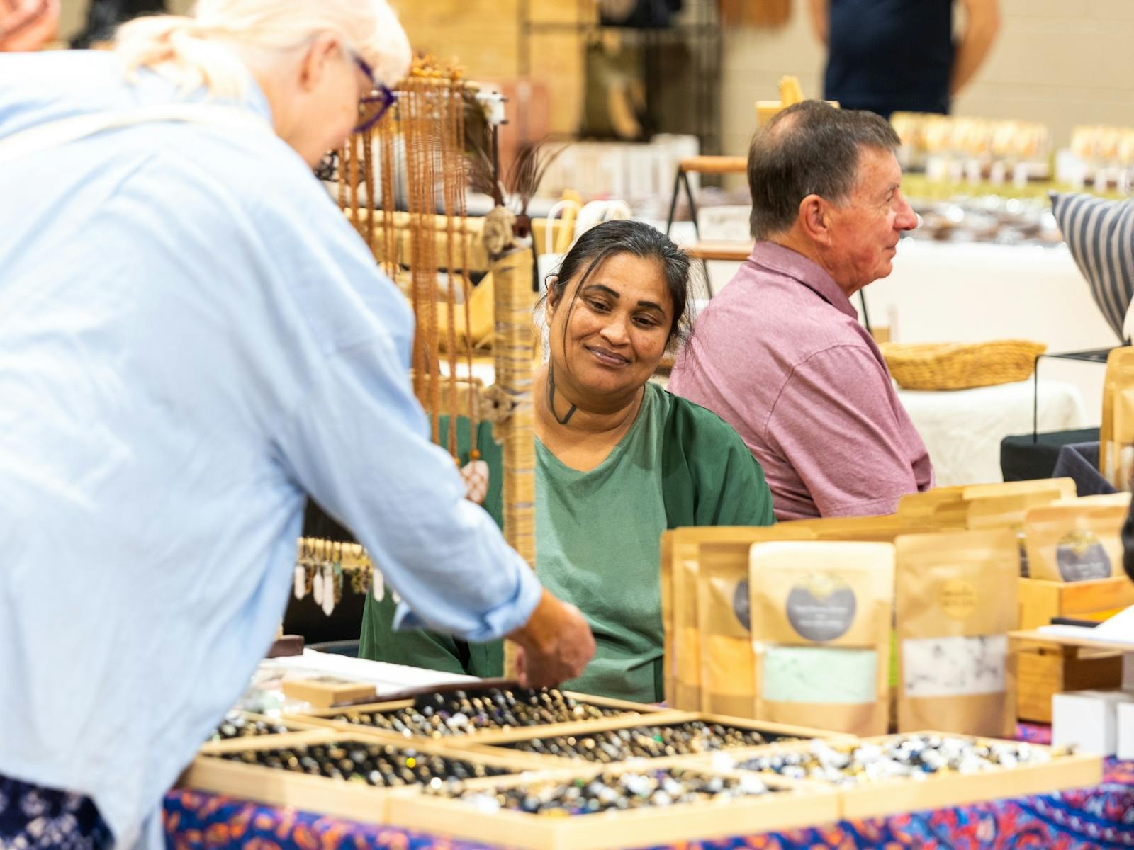 an indoor market