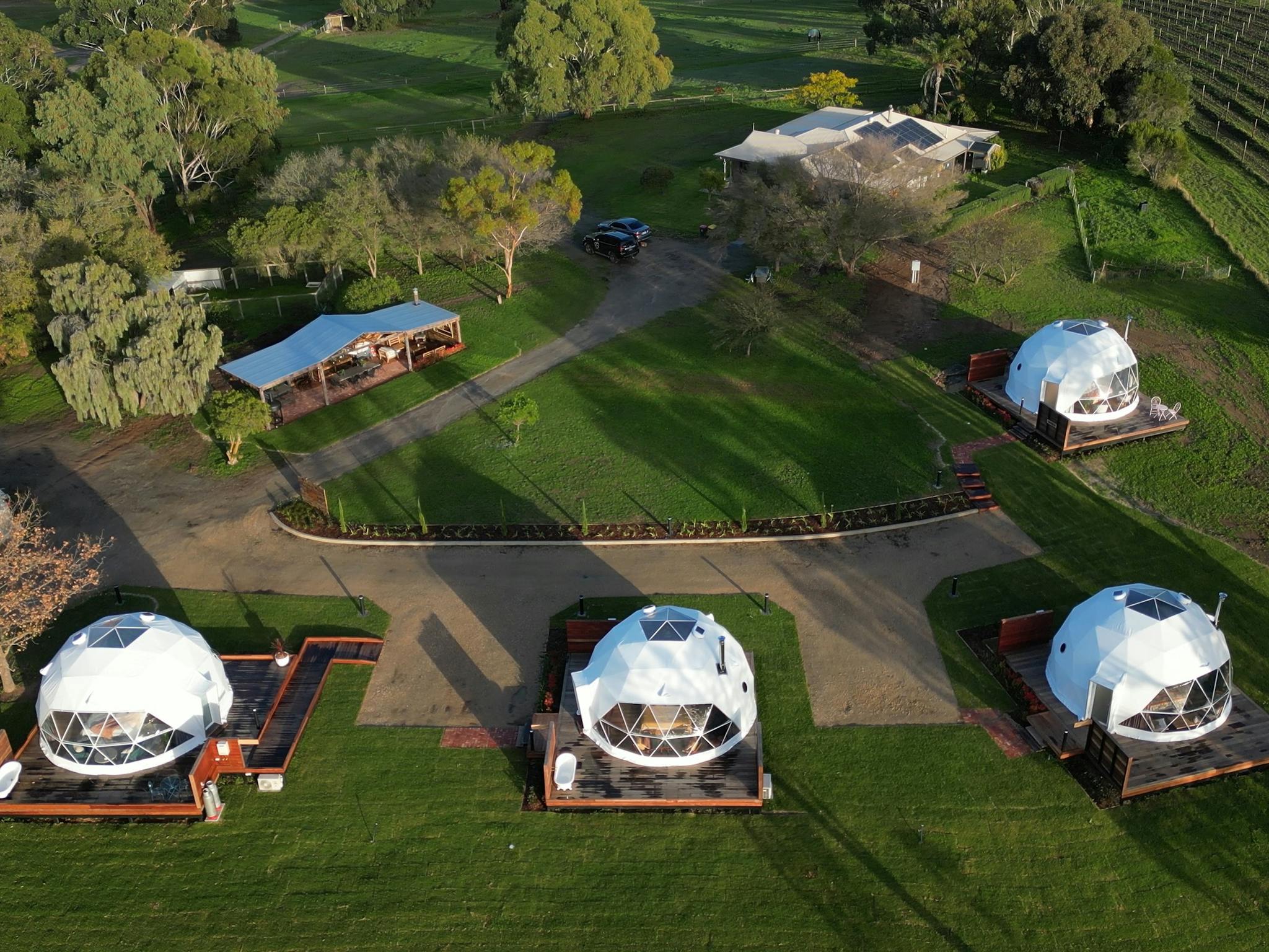 Domes from above