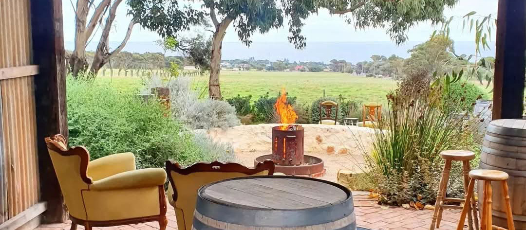 Berg Herring Wines Winery with Fire Pit McLaren Vale
