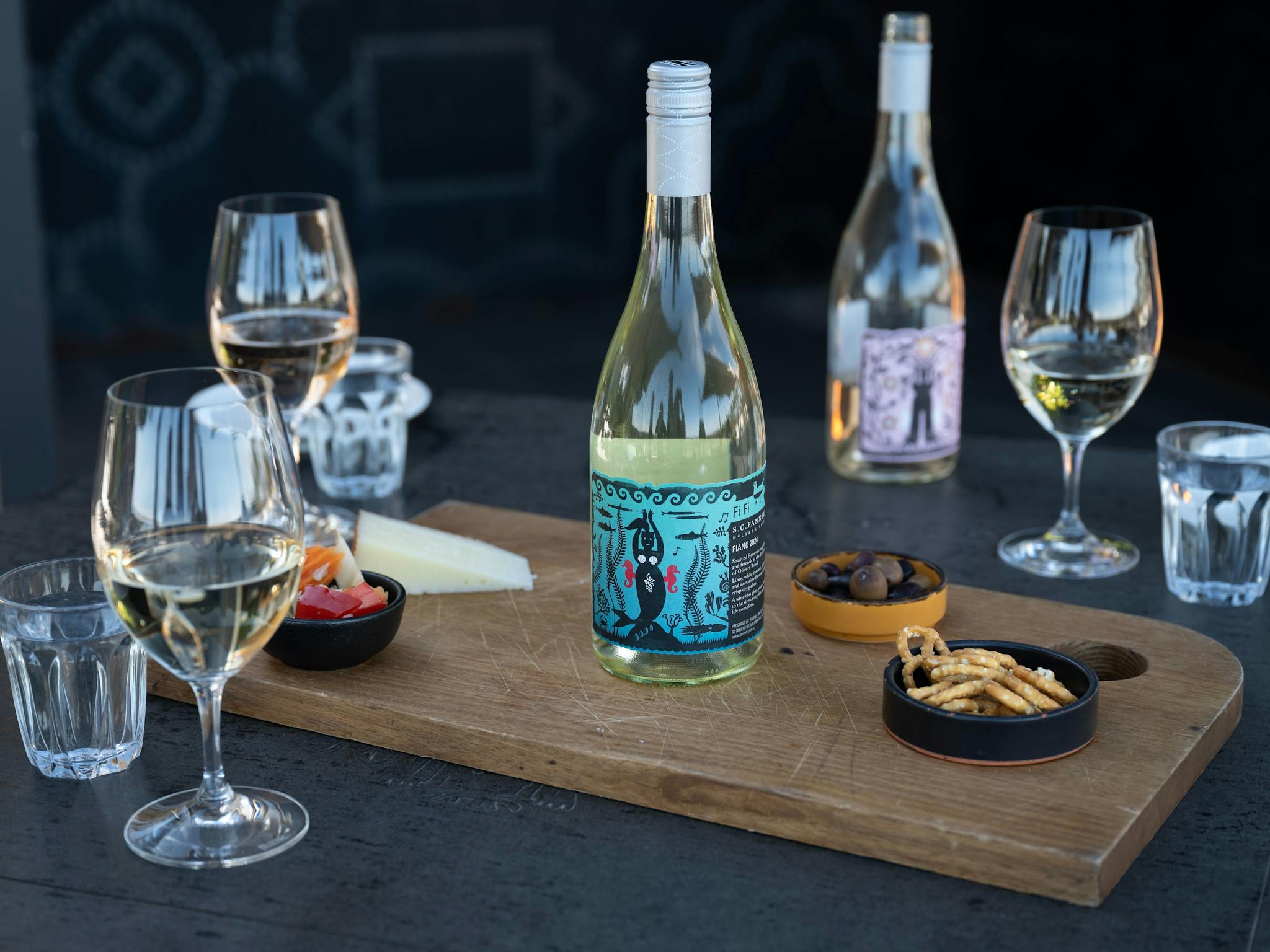 Wines on the SC Pannell deck