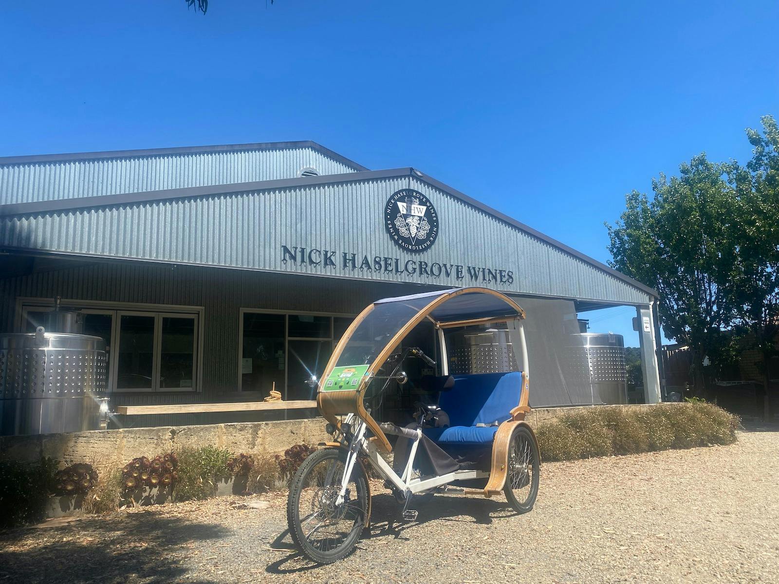eTukTuk Self-guided Tour from Nick Haselgrove Wines, McLaren Flat - SA eBikes