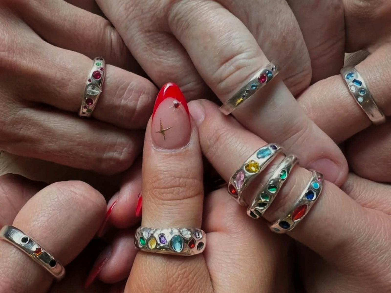 lots of fingers waering rings