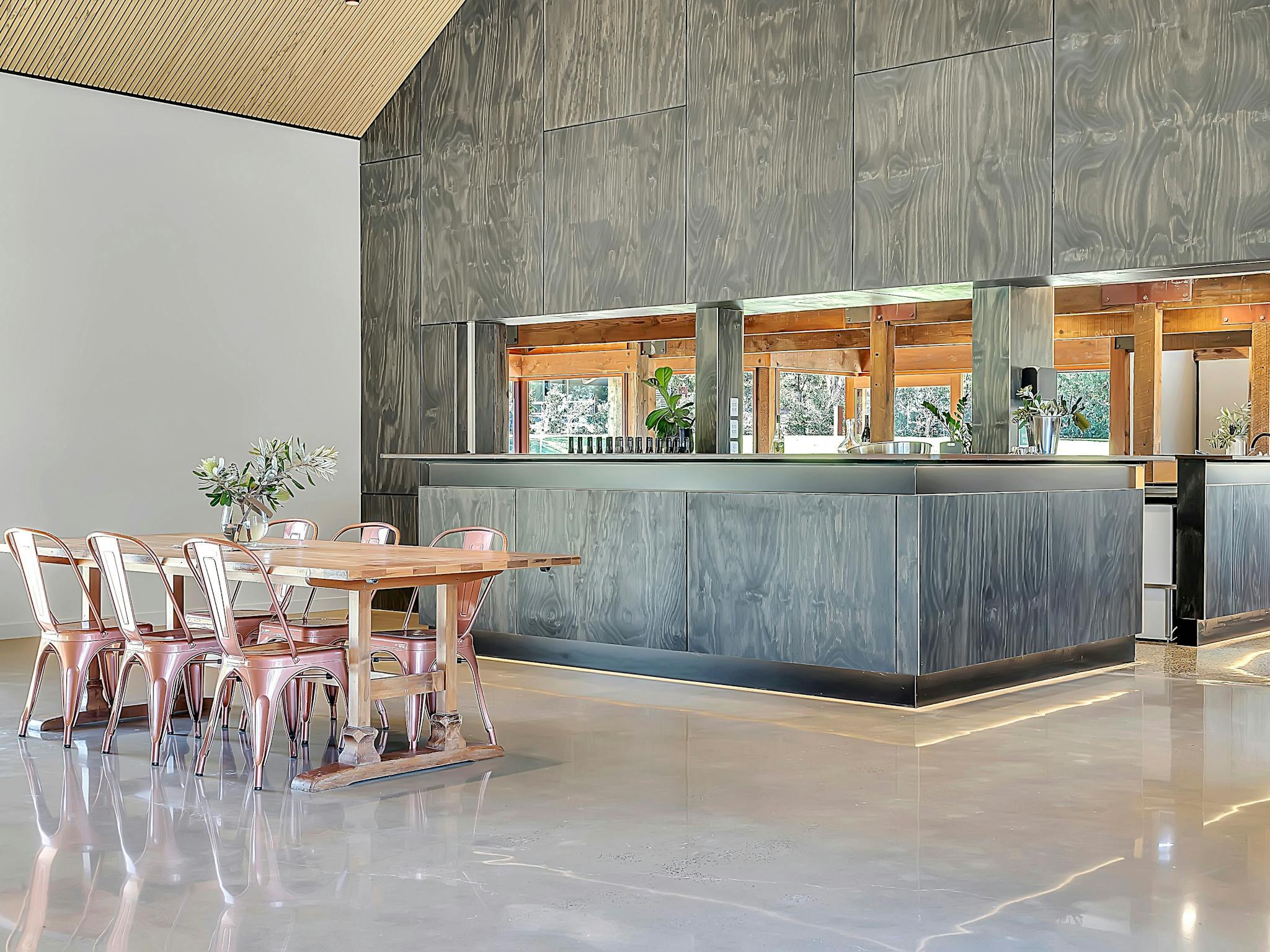 Shadow Creek cellar door modern tasting room and bar