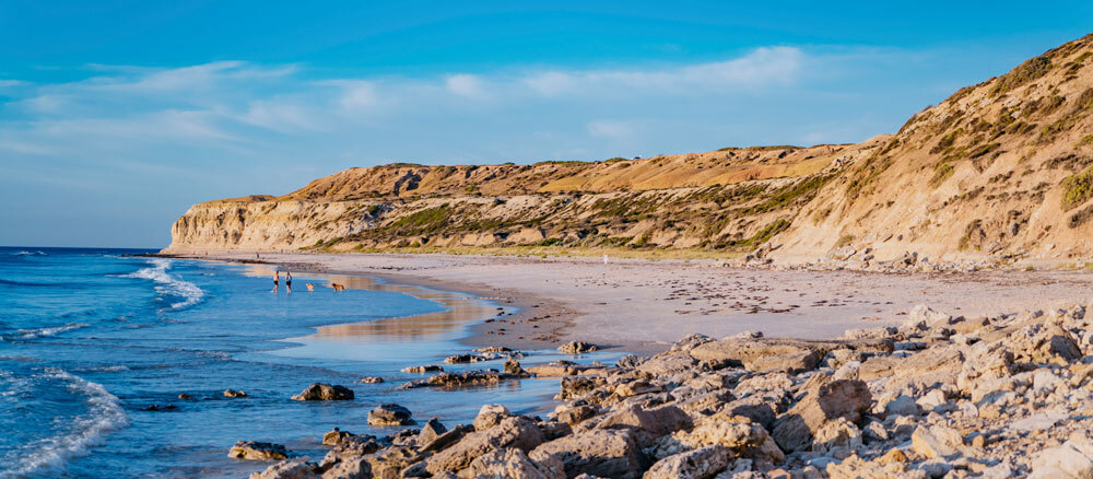 Beaches of McLaren Vale wine region