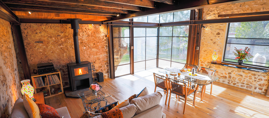 Old Chaff Mill Accommodation with Fireplaces in McLaren Vale